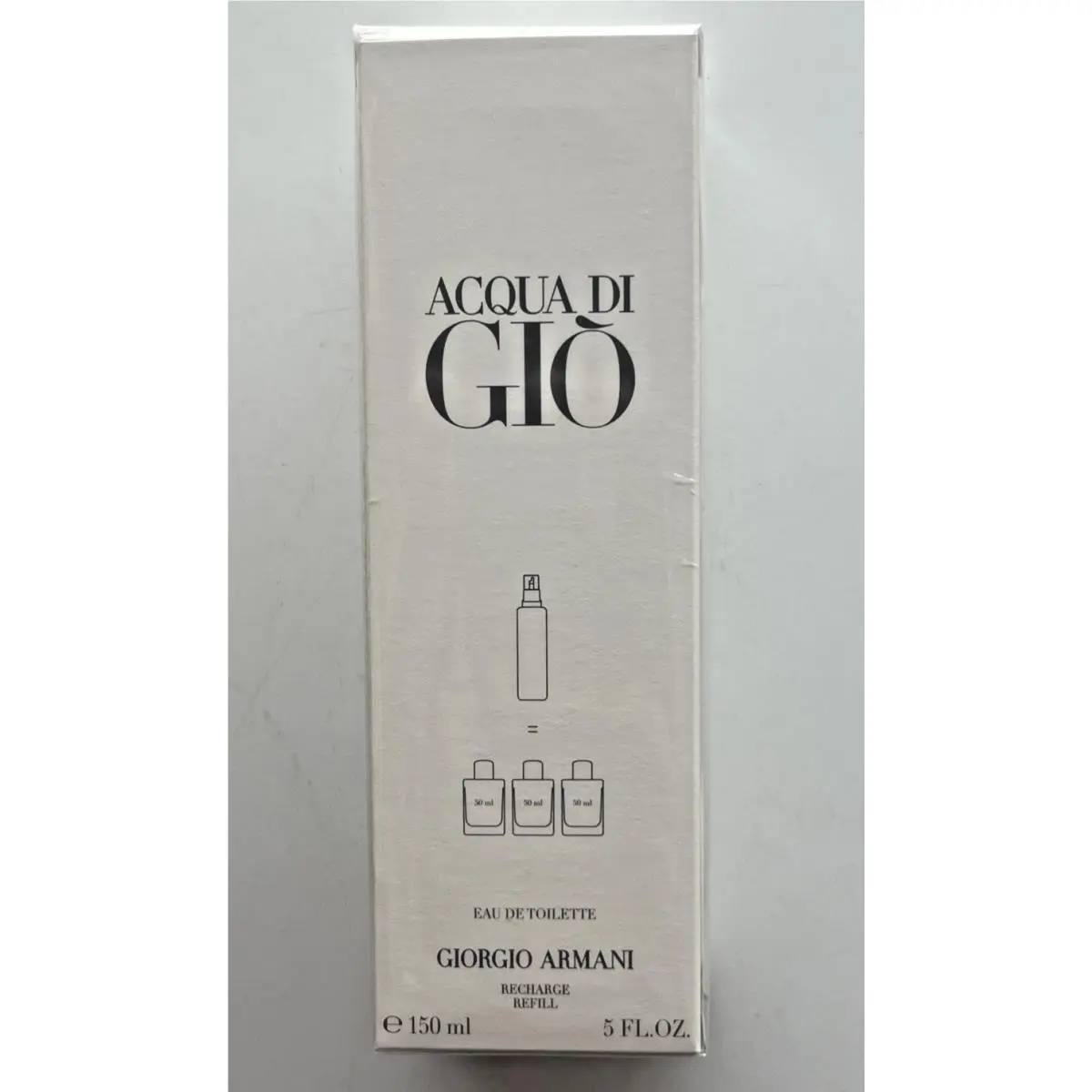 Acqua Di Gio  Eau De Toilette Refillable Spray For Men 5 oz by Giorgio Armani