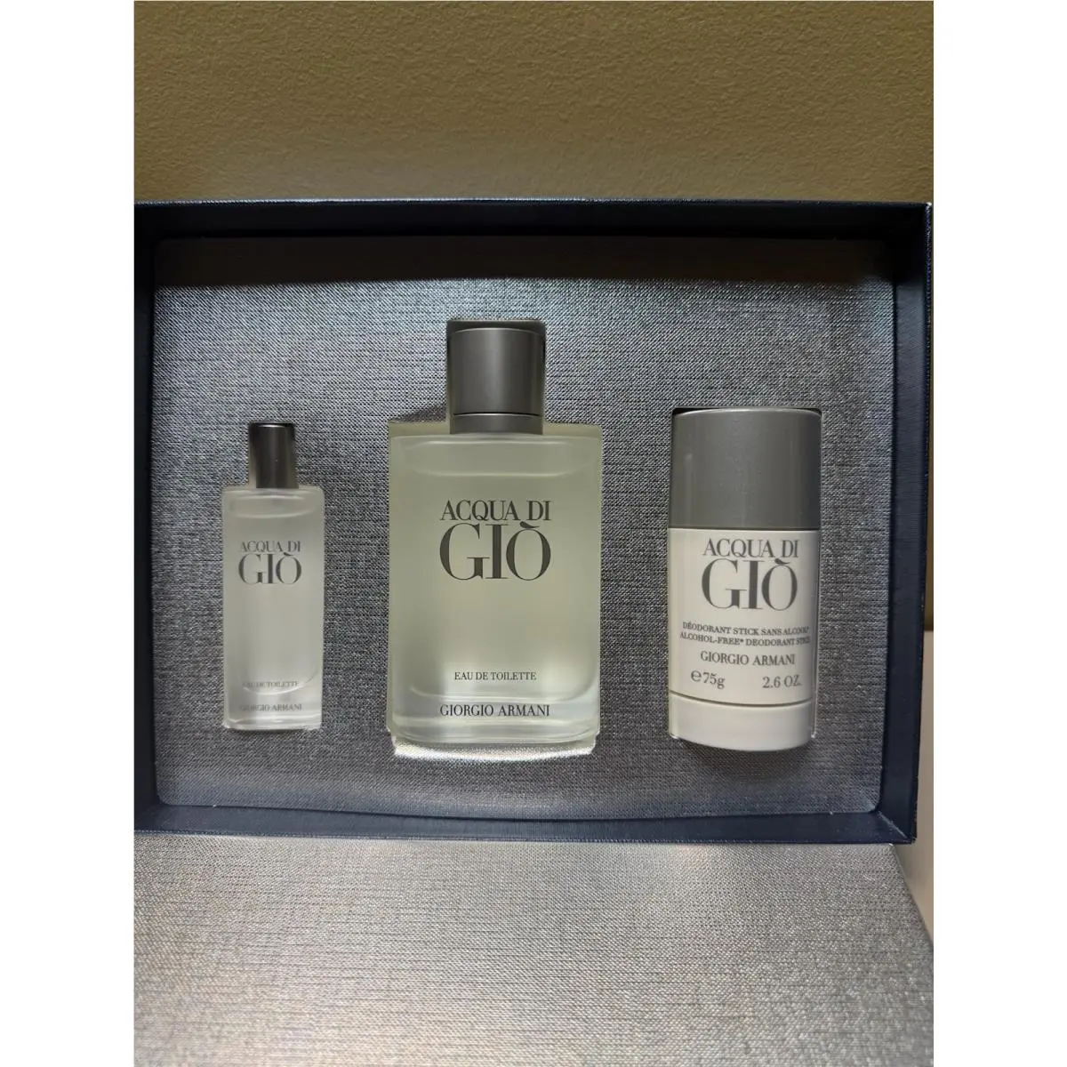 Giorgio Armani Acqua Di Gio Parfum 3 Piece Gift Set