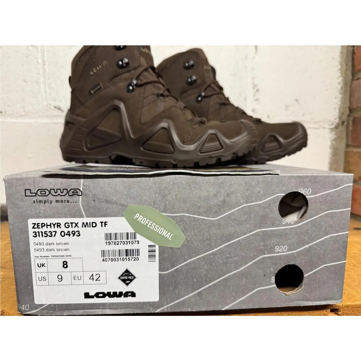 Lowa shoes - ZEPHYR GTX MID TF - ZEPHYR GTX MID - Dark Brown 0
