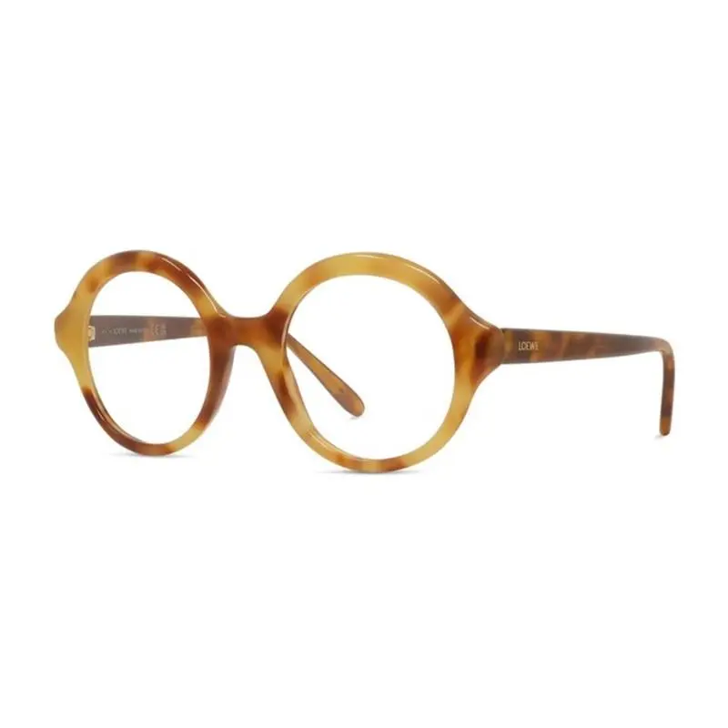 LW50082I 053 Women Eyeglasses Light Havana Clear Demo Lenses by Loewe