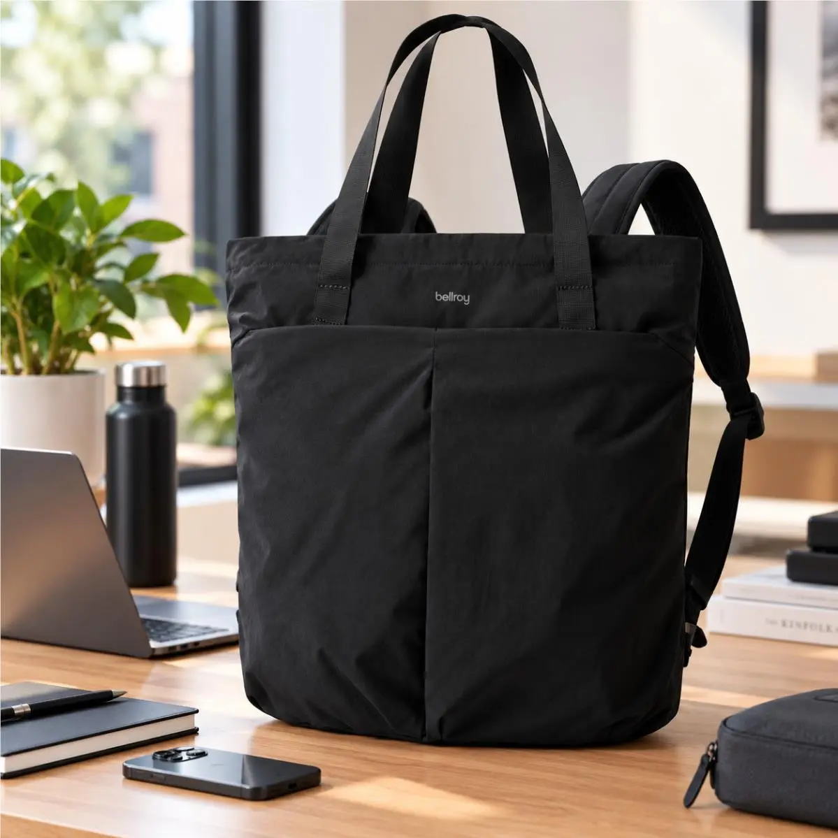 Lite Totepack 18L Black Convertible Tote Backpack Travel Gym Bag by Bellroy