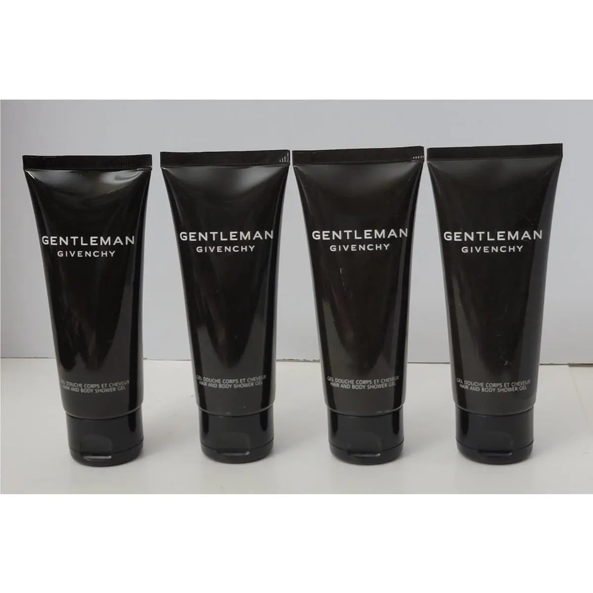 4 pk Gentleman  Hair and Body Shower Gel 2.5 fl oz Travel Size by Givenchy