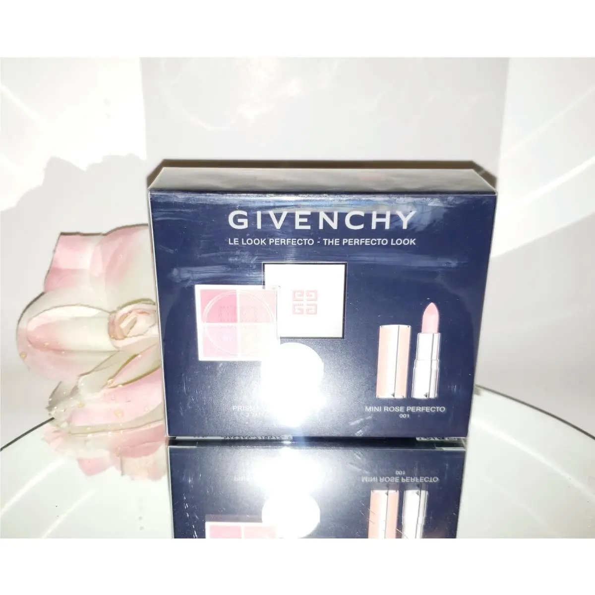 The Perfecto Look Prisme Libre Blush + Mini Rose Perfecto Lipstick Set by Givenchy