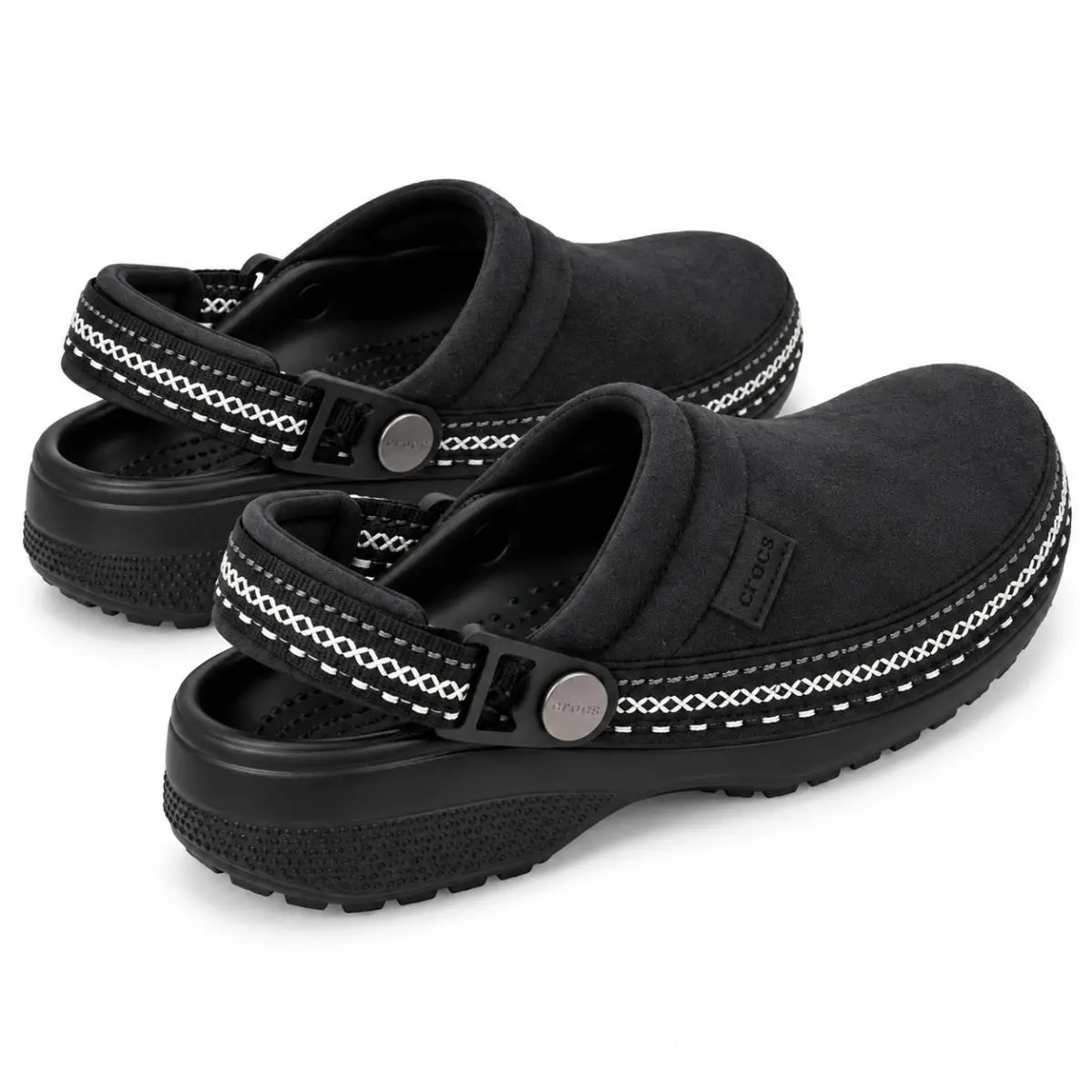 Crocs shoes - Crafted Vegan Suede Stitch Clog 210040-001 - Black 4
