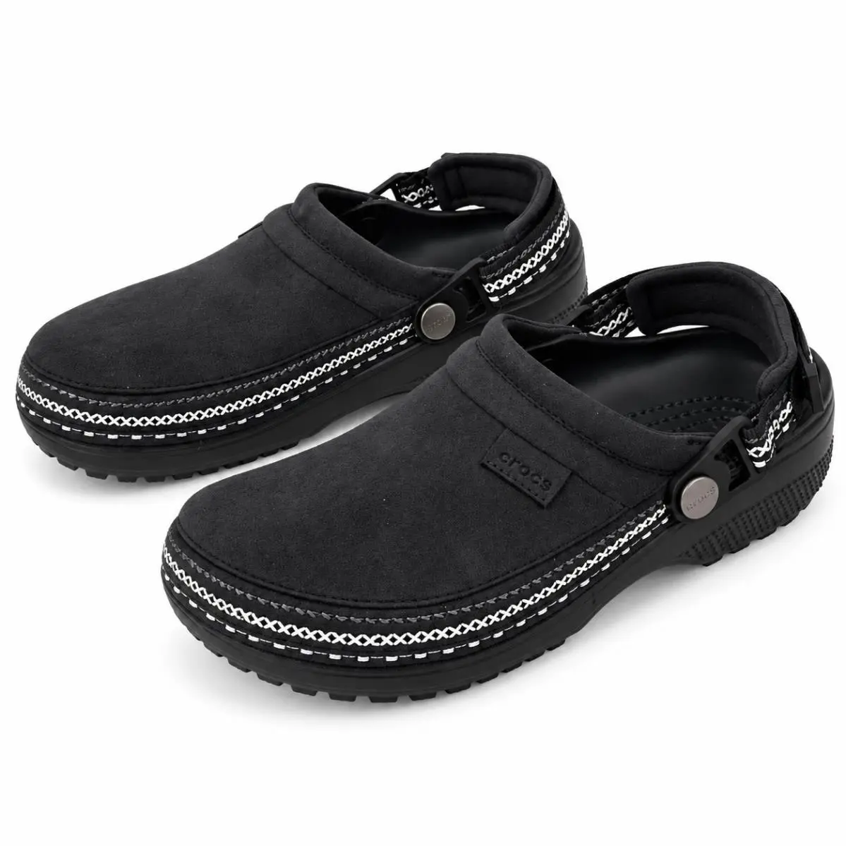 Crocs shoes - Crafted Vegan Suede Stitch Clog 210040-001 - Black 6