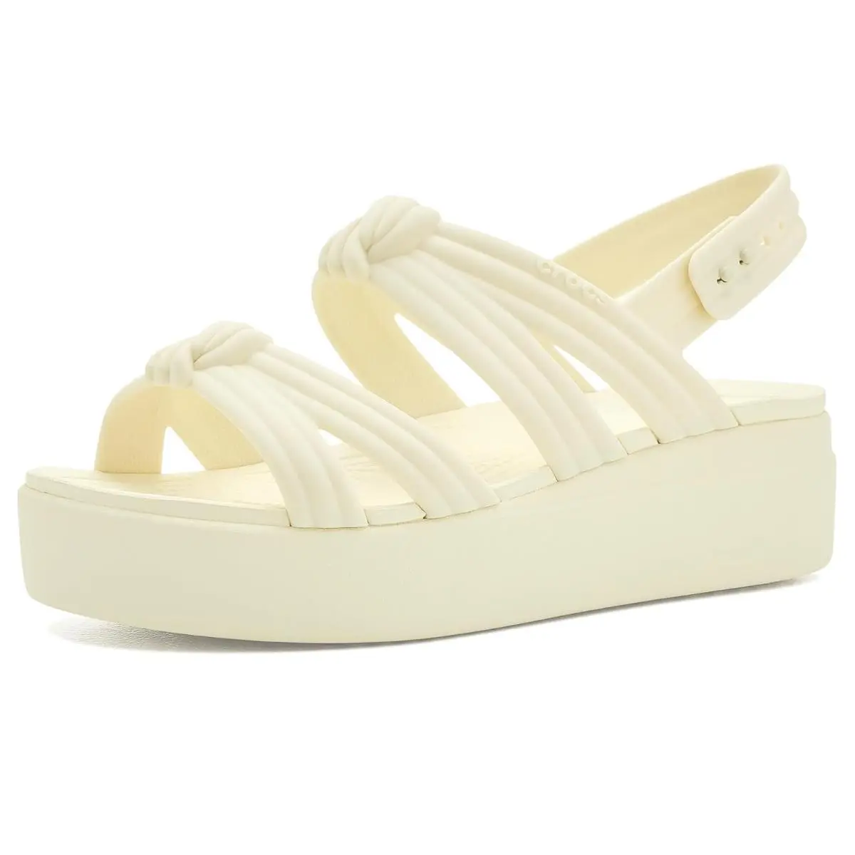 Women`s Heels  Brooklyn Knot Low Wedge Ivory Knot by Crocs