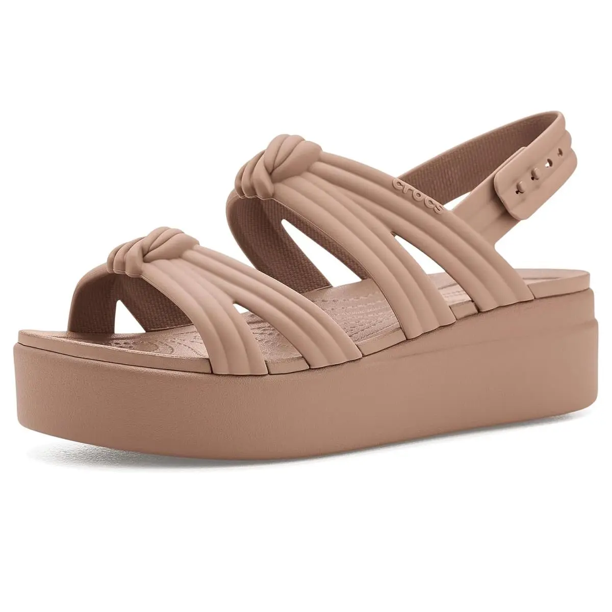 Women`s Heels  Brooklyn Knot Low Wedge Latte Knot by Crocs