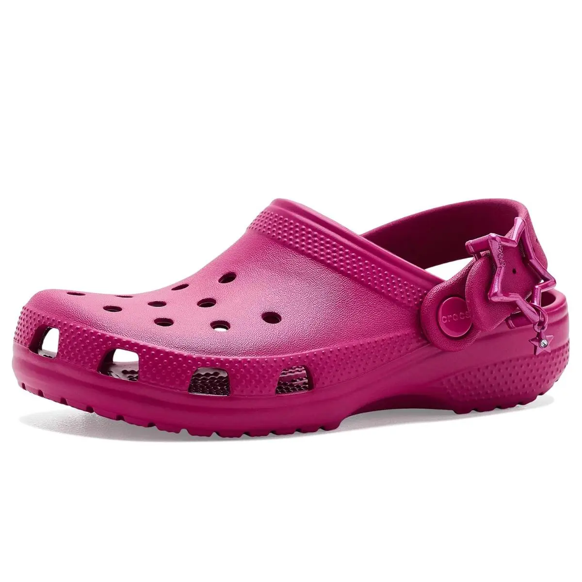 Unisex Kids Clogs  Kids Classic Buckle Clogs Little Kid/big Kid Royal Pink Star by Crocs