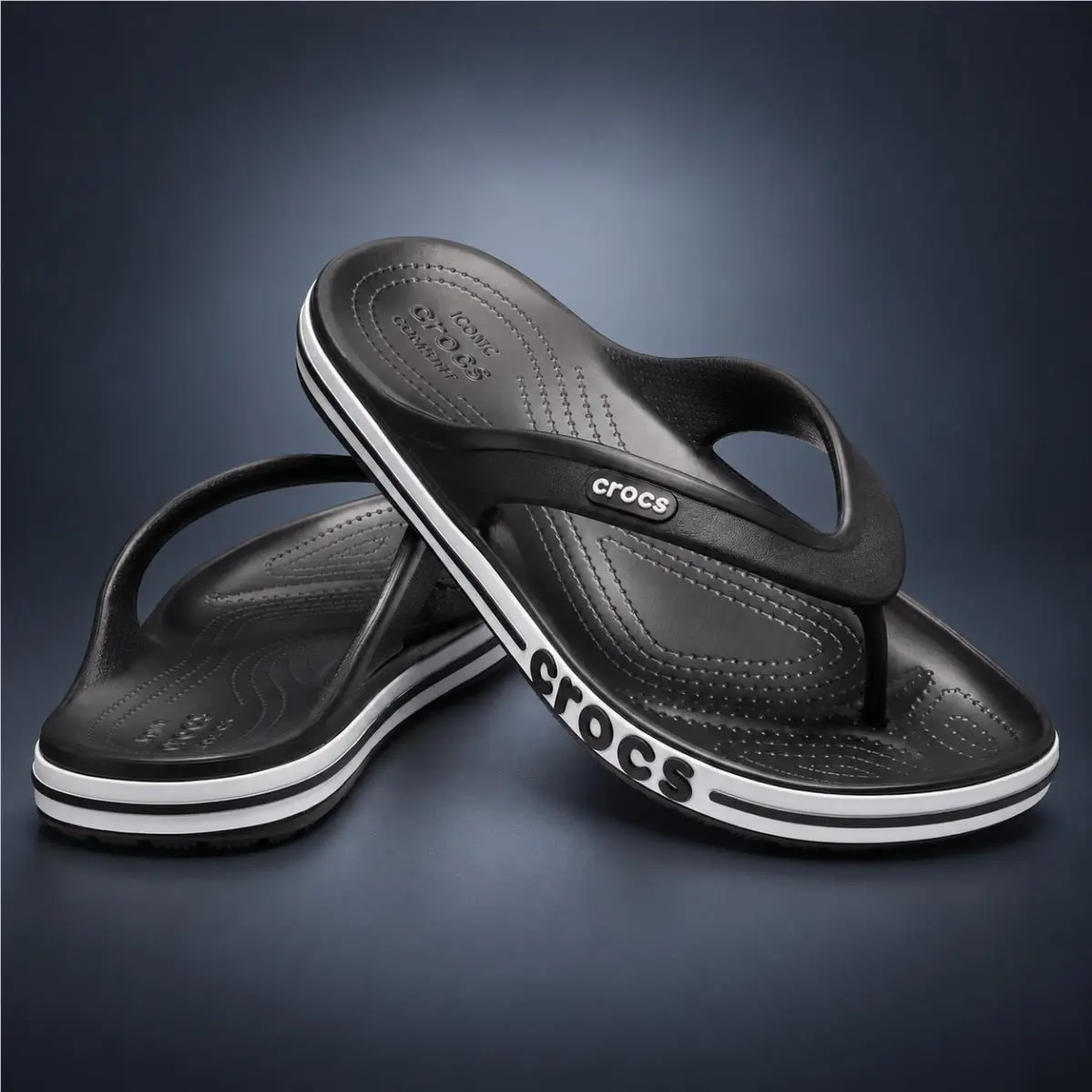 Crocs shoes - Crocs Bayaband Flip - Bayaband Flip - Black (UPC: 191448189812) 0
