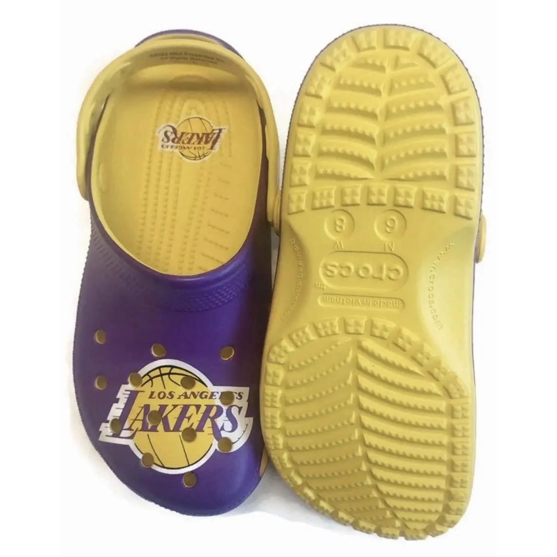 Crocs shoes - Los Angeles Lakers Clog - Los Angeles Lakers Clog - 208650-75Y - Purple (UPC: 196265334971) 6