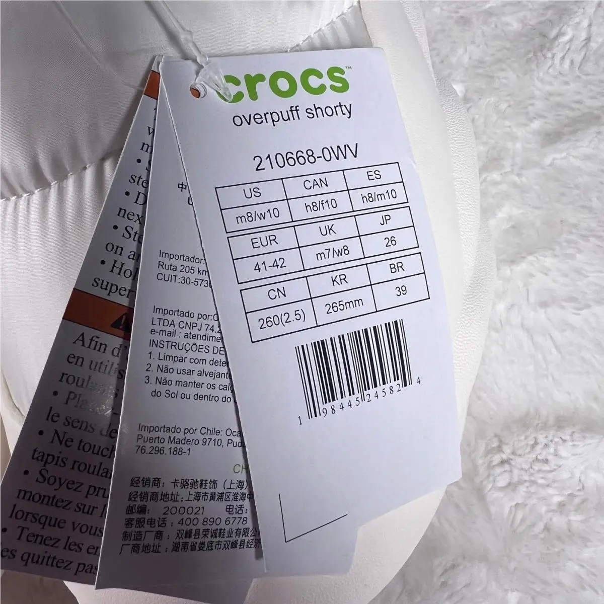 Crocs shoes - Crocs Overpuff Shorty - Overpuff Shorty - White 6
