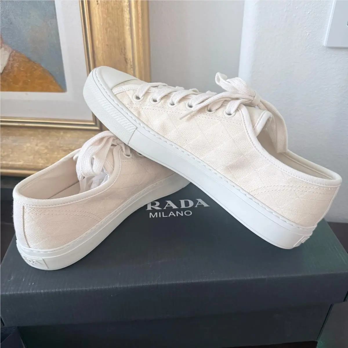Prada shoes - PRADA Wheel - Wheel - 2EG434 - Cream 8