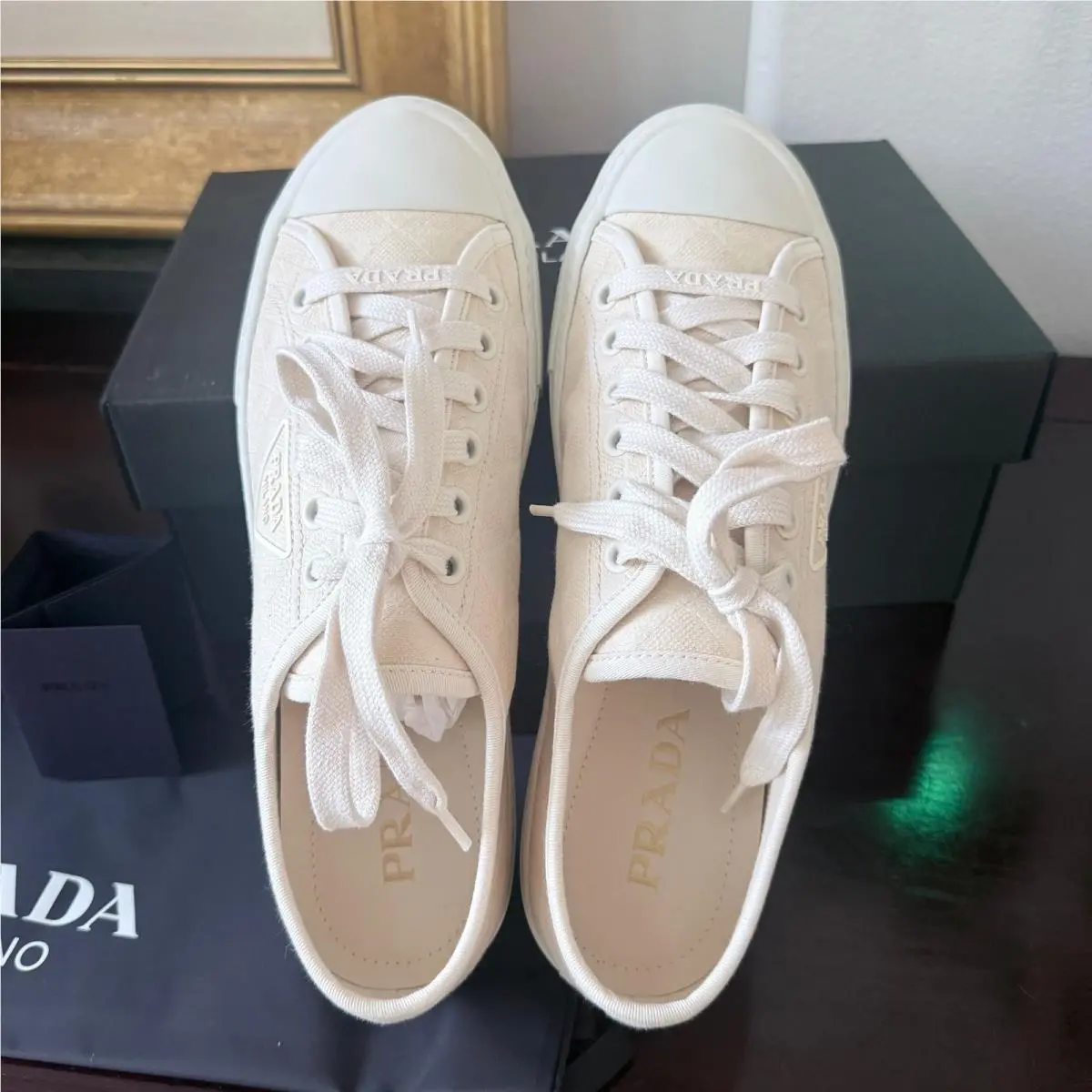 Prada shoes - PRADA Wheel - Wheel - 2EG434 - Cream 10