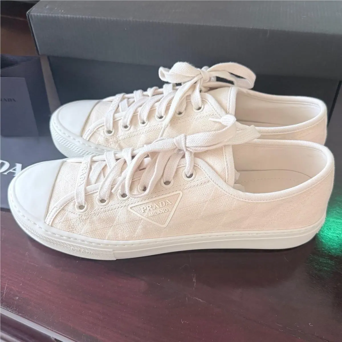 Prada shoes - PRADA Wheel - Wheel - 2EG434 - Cream 1