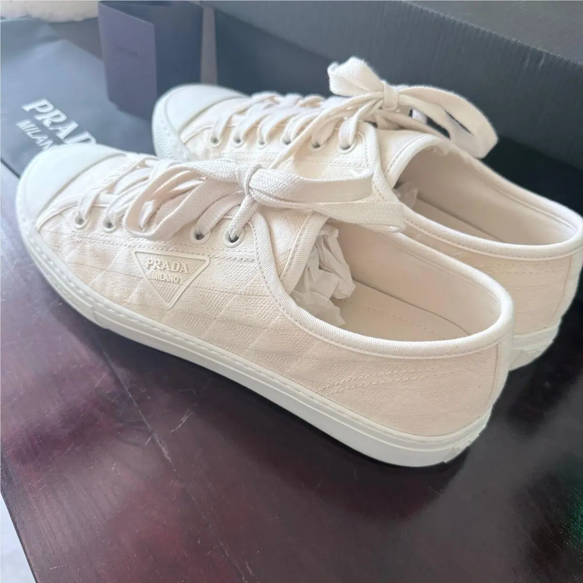 Prada shoes - PRADA Wheel - Wheel - 2EG434 - Cream 6