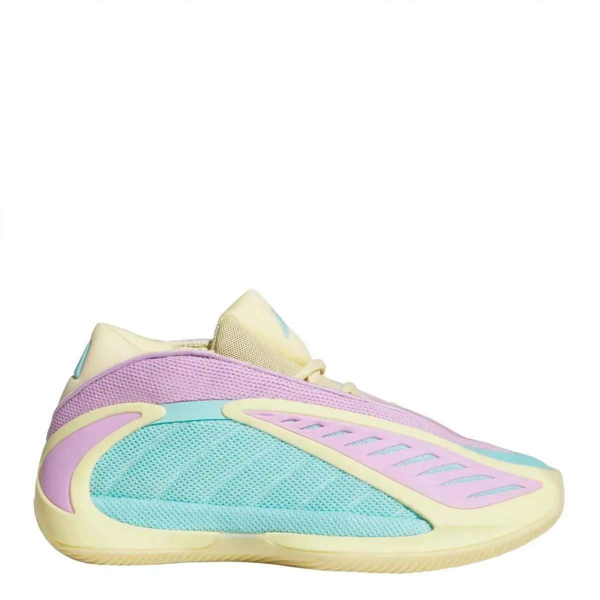 Adidas shoes - Anthony Edwards 2 J - Anthony Edwards - Almond Yellow/Bliss Lilac/Flash Aqua 3
