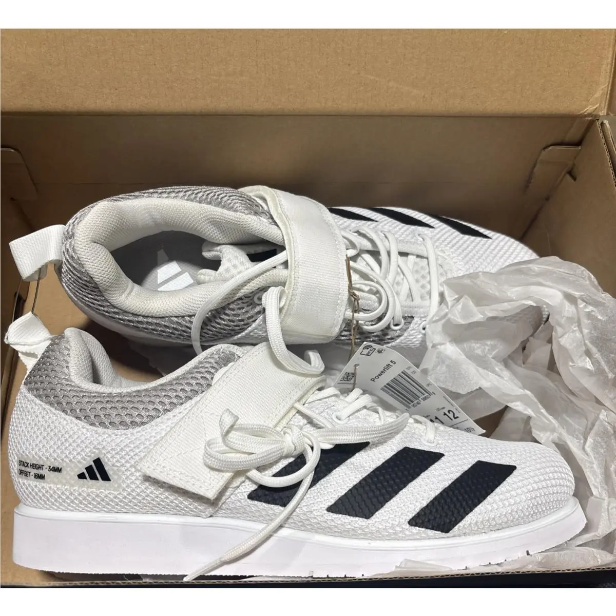 Adidas shoes - adidas Powerlift 5 - Powerlift - JP6199 - White, Manufacturer: White (UPC: 4068812159657) 1
