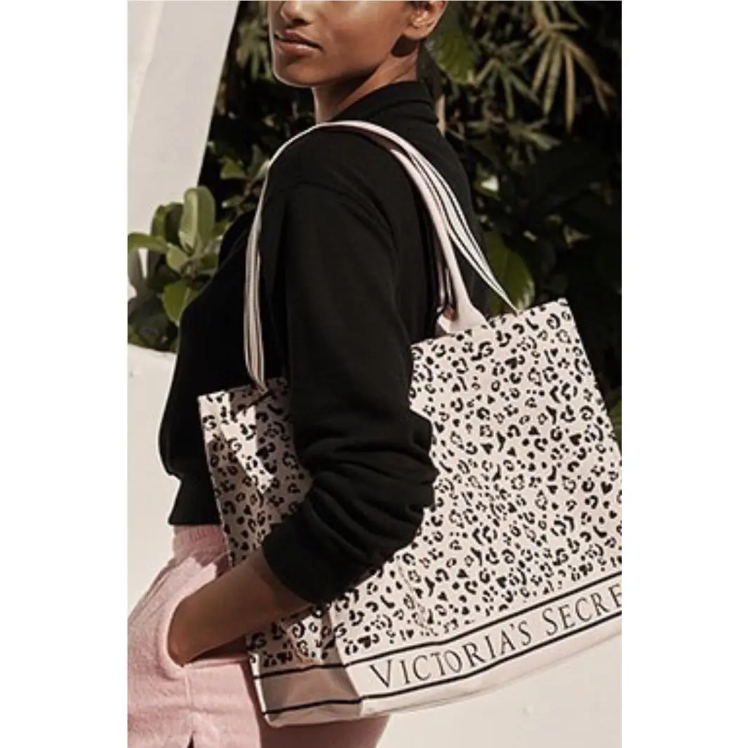 Victoria`s Secret Leopard Tote Beach Shopper Tote Shoulder Bag by Victoria's Secret