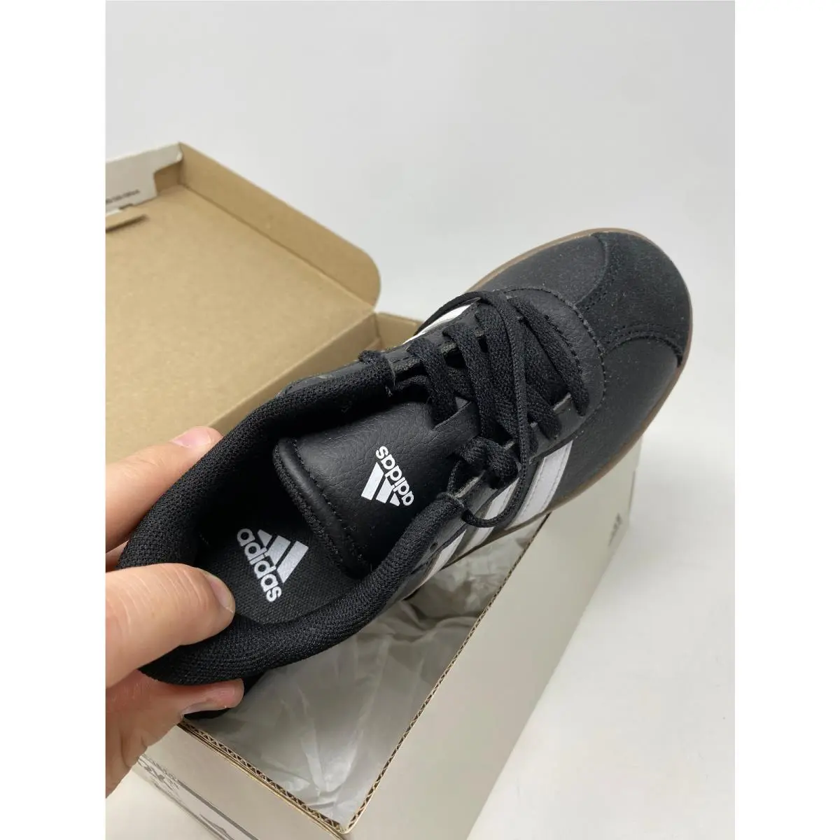 Adidas shoes - VL Court 3.0 K - Court - IE3630 - Black, White, Brown 5