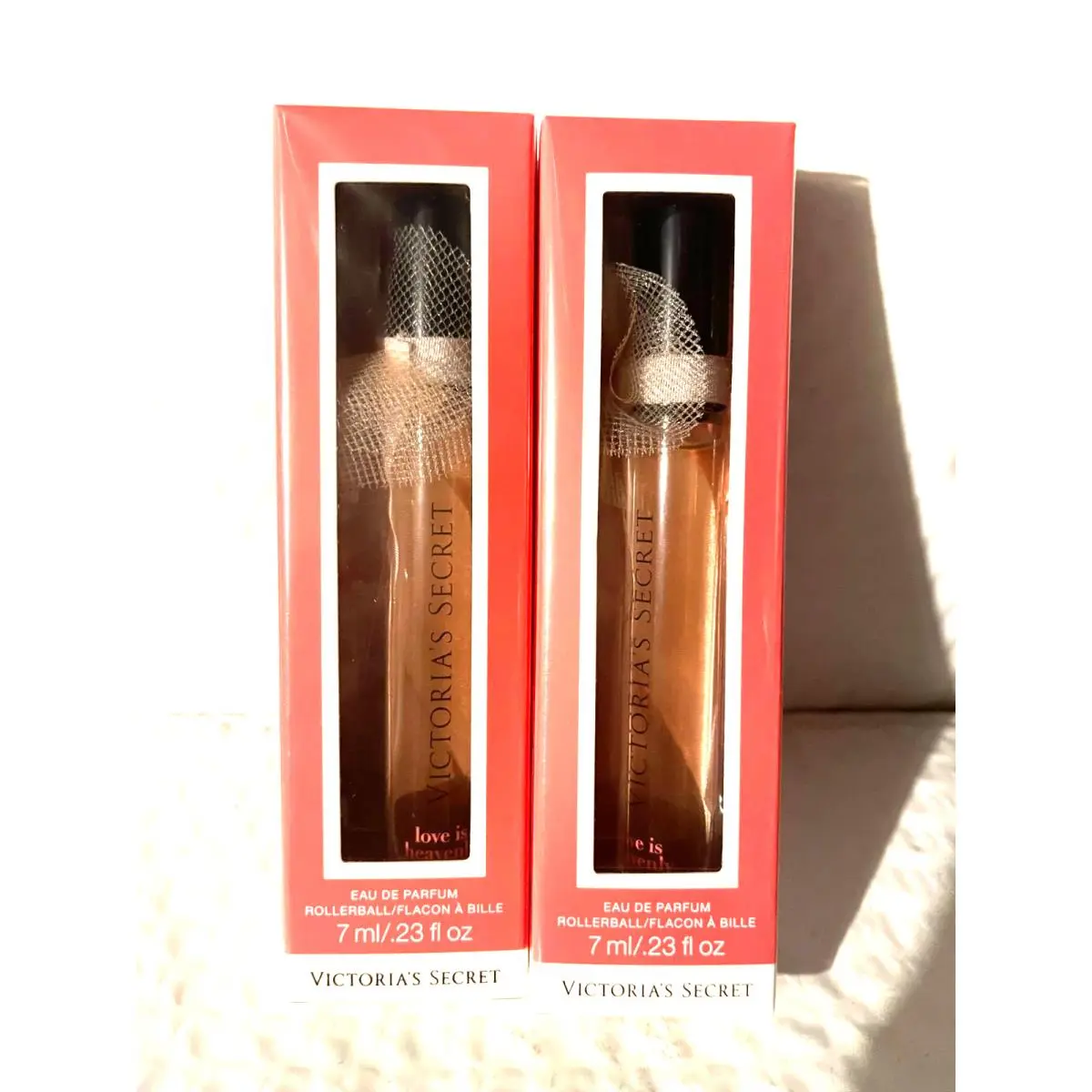 Lot of 2 Victoria`s Secret Love Is Heavenly Rollerball Eau De Parfum .23 Fl Oz by Victoria's Secret
