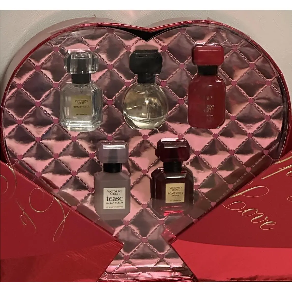 Victorias Secret Mini Edp Perfume 5-pc Gift Set Bare Rose Very Sexy Scarlet 2026 by Victoria's Secret