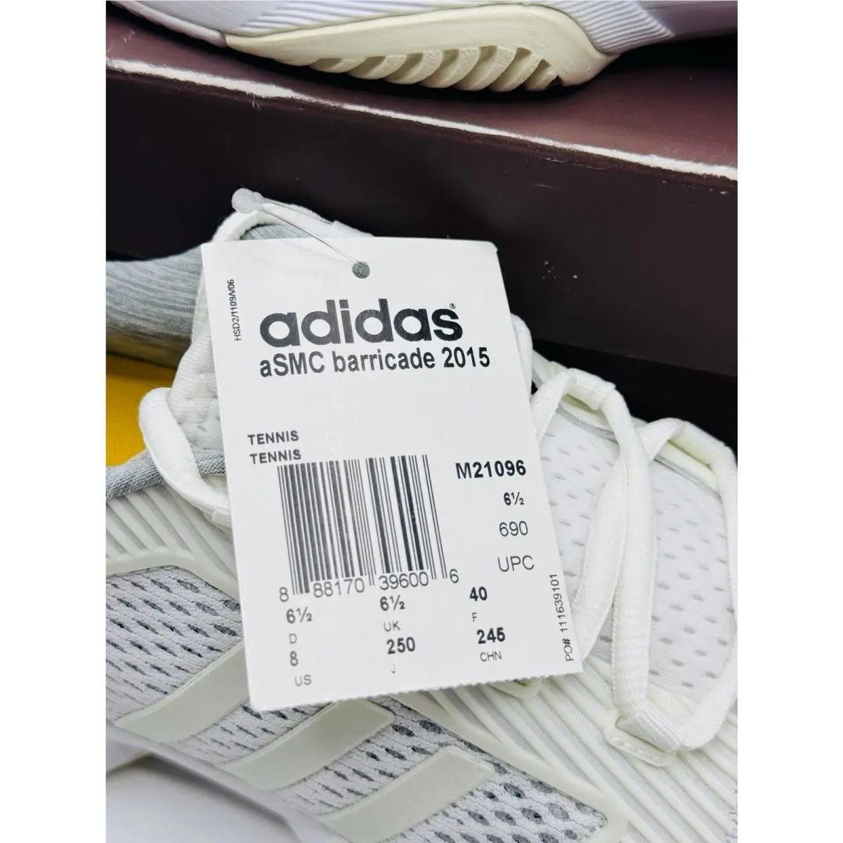 Adidas shoes - Barricade 2015 - Barricade - M21096 - White 6