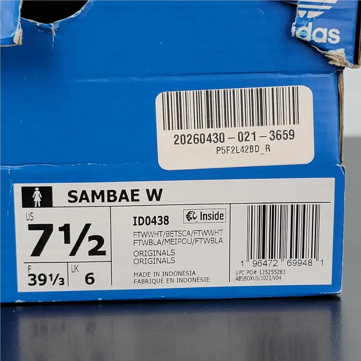 Adidas shoes - adidas Sambae - Sambae - ID0438 - White 6