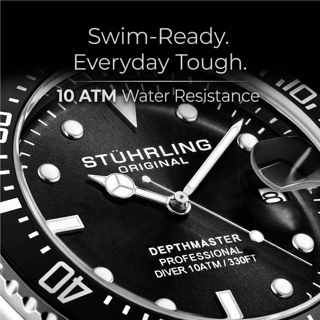 Stuhrling Original Men s Dive Watch 42mm Stainless Steel by Stührling