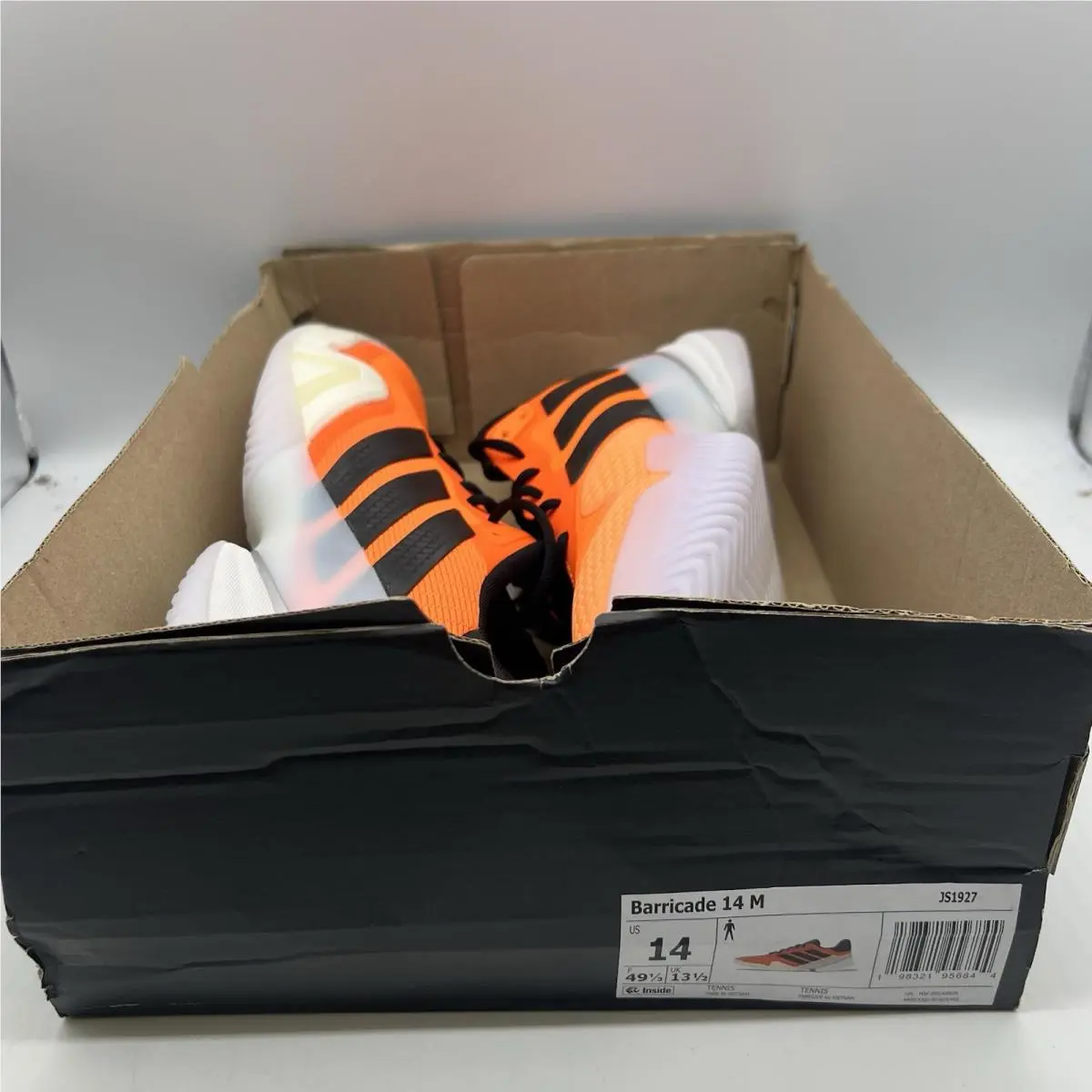 Adidas shoes - adidas Barricade - Barricade - JS1927 - Black, Orange (UPC: 198321956837) 1