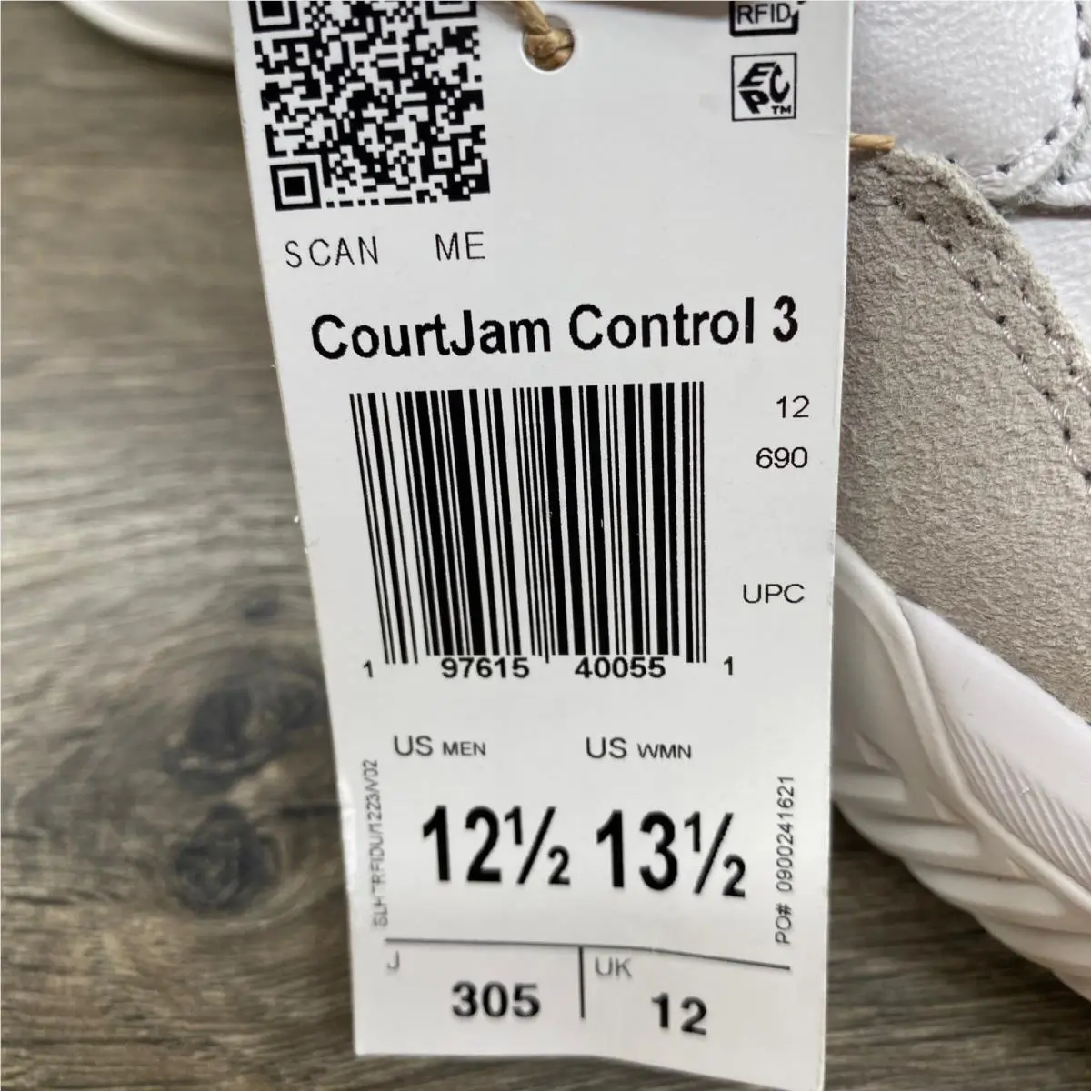 Adidas shoes - CourtJam Control 3 - CourtJam Control - White 2