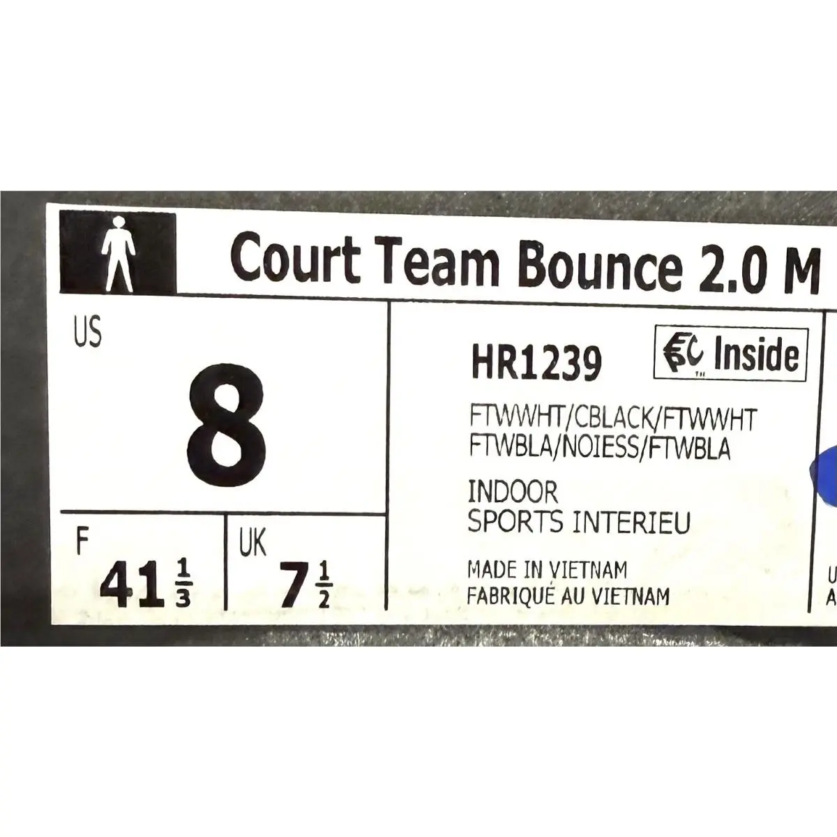 Adidas shoes - adidas Court Team Bounce 2.0 - HR1239 - White / Black 5