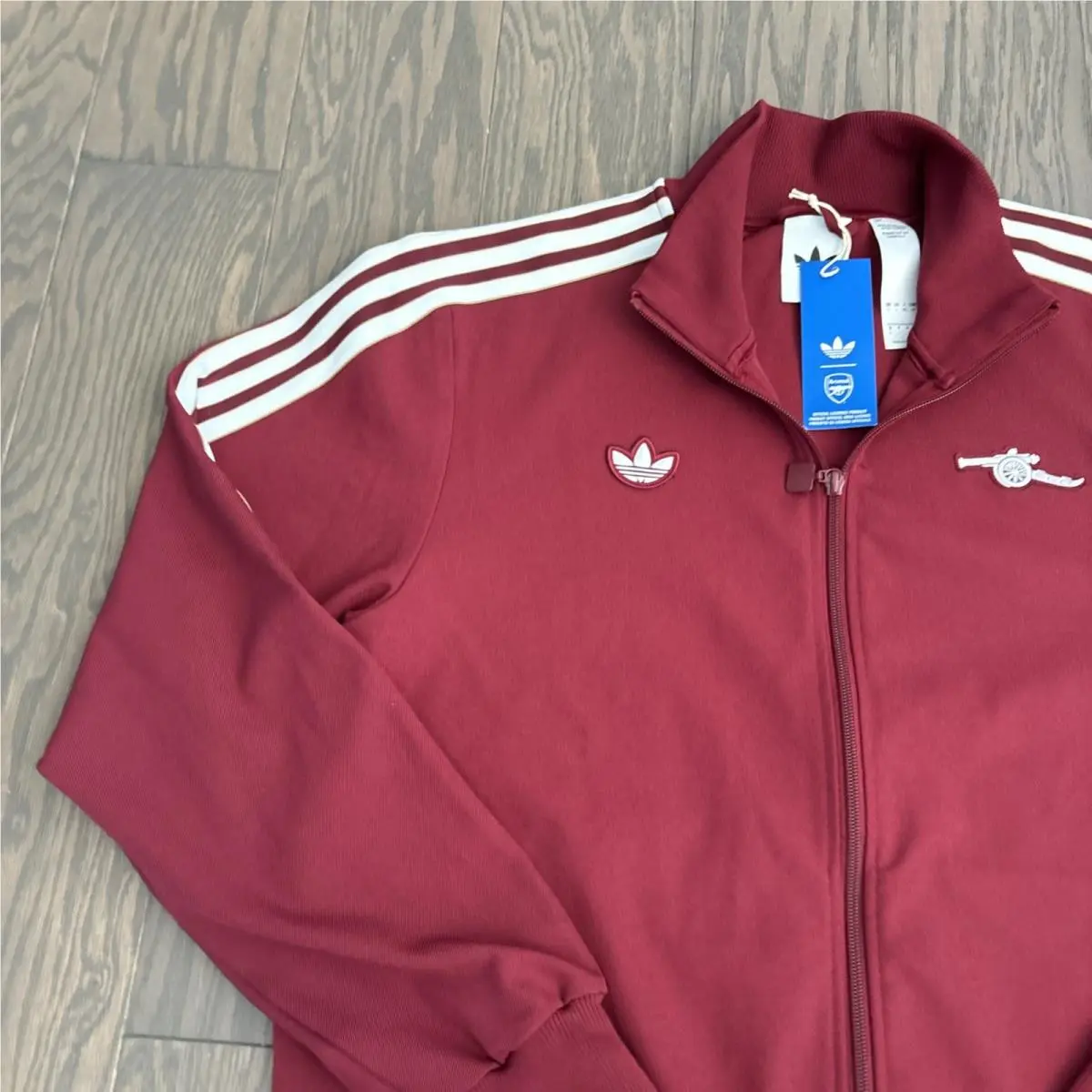 Adidas clothing - Adidas Originals Arsenal Icon Track Top - JM9390 - Burgundy 4