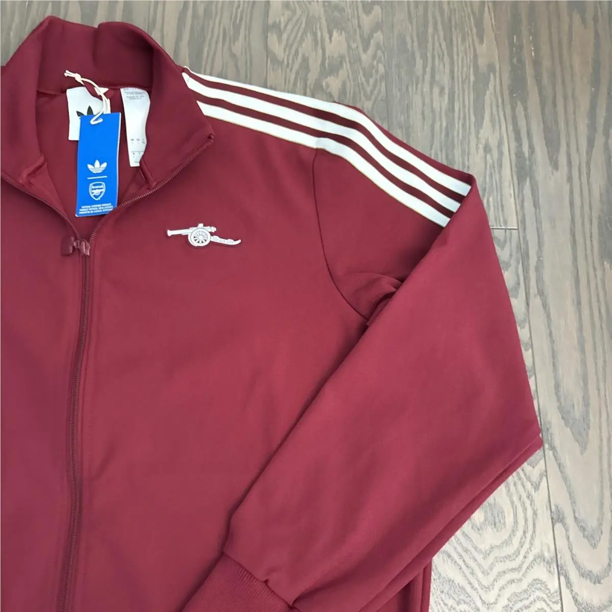 Adidas clothing - Adidas Originals Arsenal Icon Track Top - JM9390 - Burgundy 1