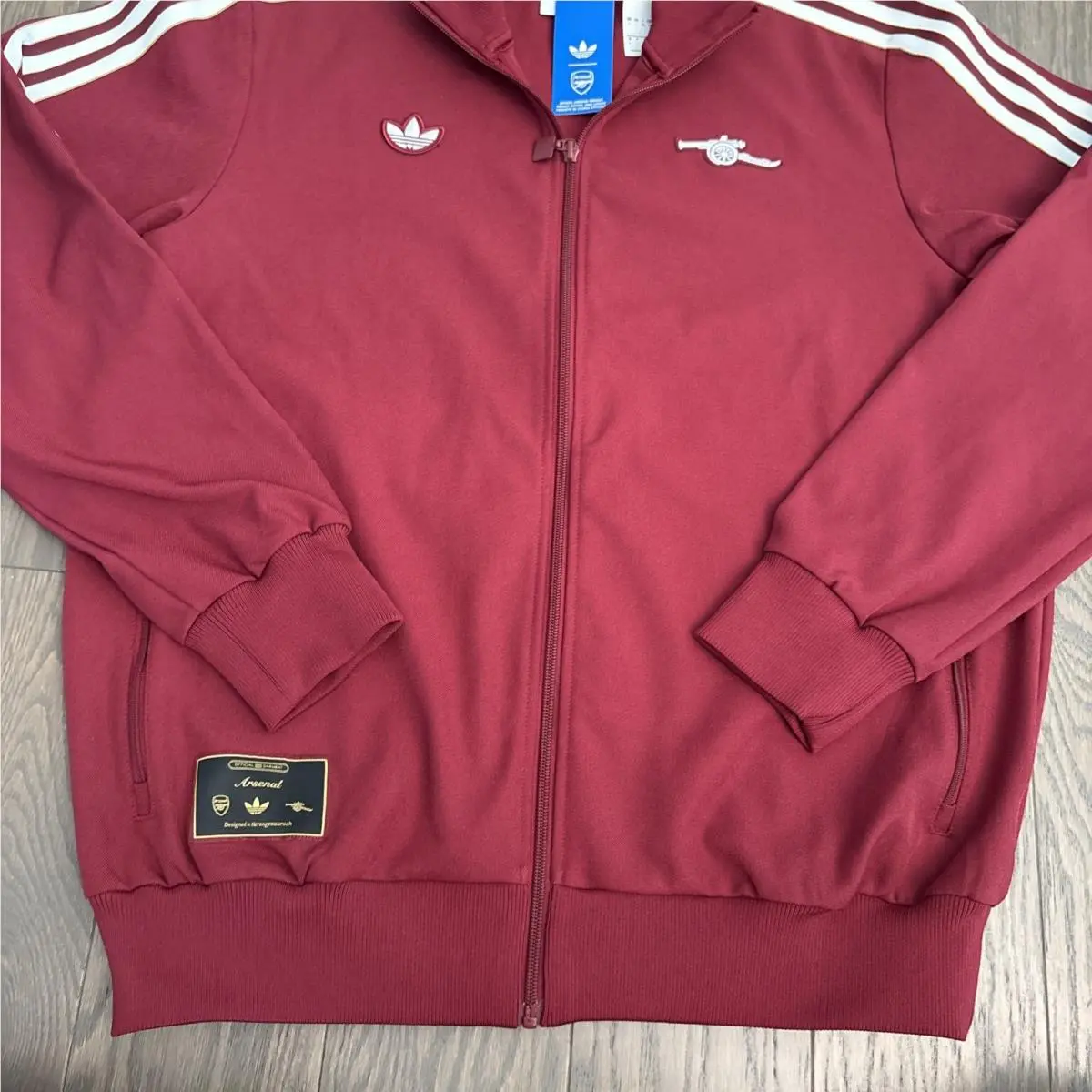Adidas clothing - Adidas Originals Arsenal Icon Track Top - JM9390 - Burgundy 5