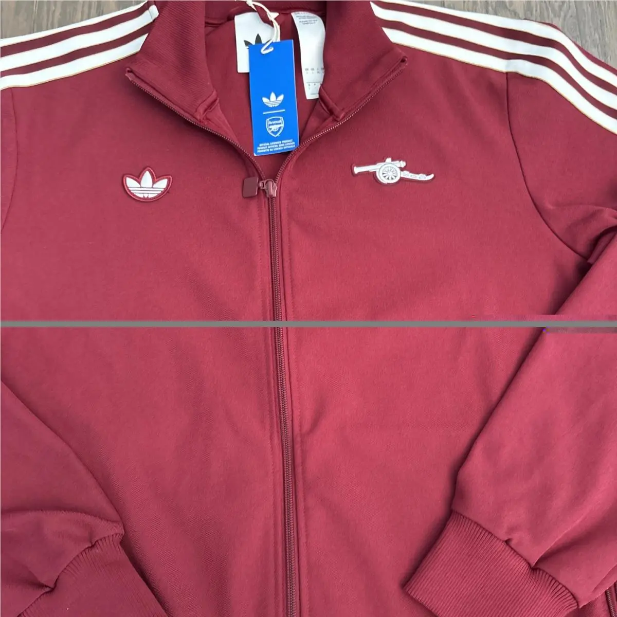Adidas clothing - Adidas Originals Arsenal Icon Track Top - JM9390 - Burgundy 6