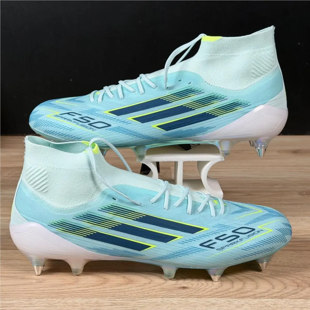Adidas shoes - Adidas F50 Sparkfusion Elite SG Soccer Cleats - JR8900 - Blue (UPC: 198321807047) 0