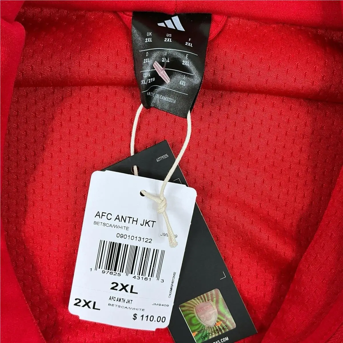 Adidas clothing - Red, White 9