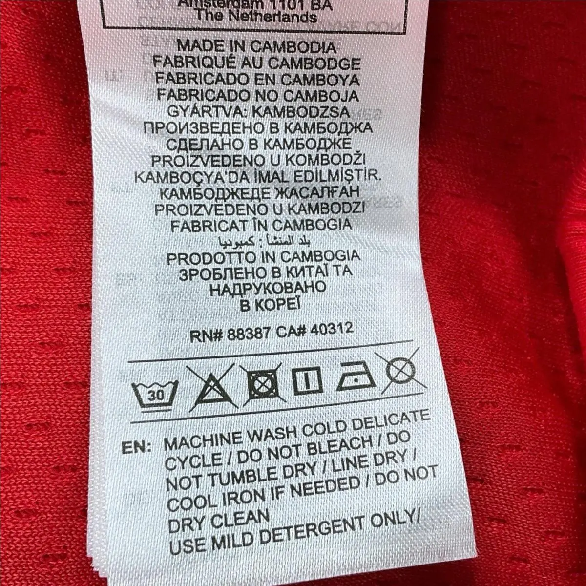 Adidas clothing - Red, White 10