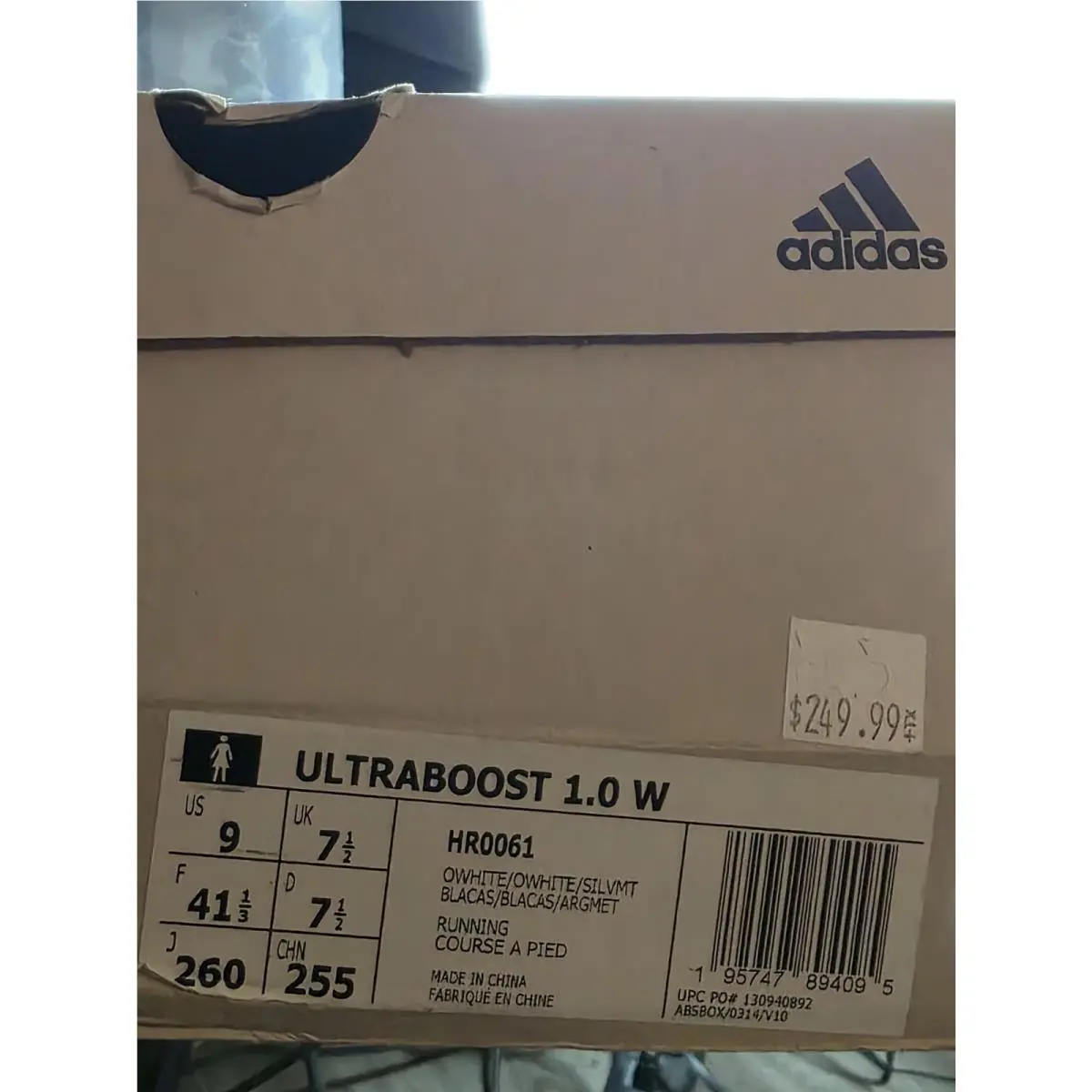 Adidas shoes - adidas UltraBoost 1.0 - UltraBoost - HR0061 - Off White 8
