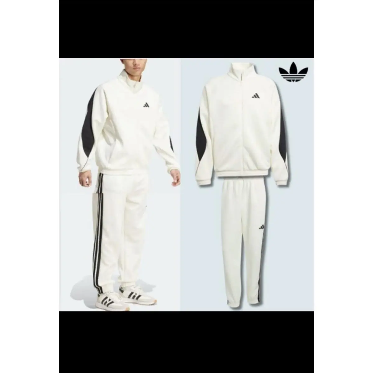 Adidas clothing - adidas Stadium Track Top - Stadium Track Top - JX5618 JX5618 jX5619 - Off White / Black 0