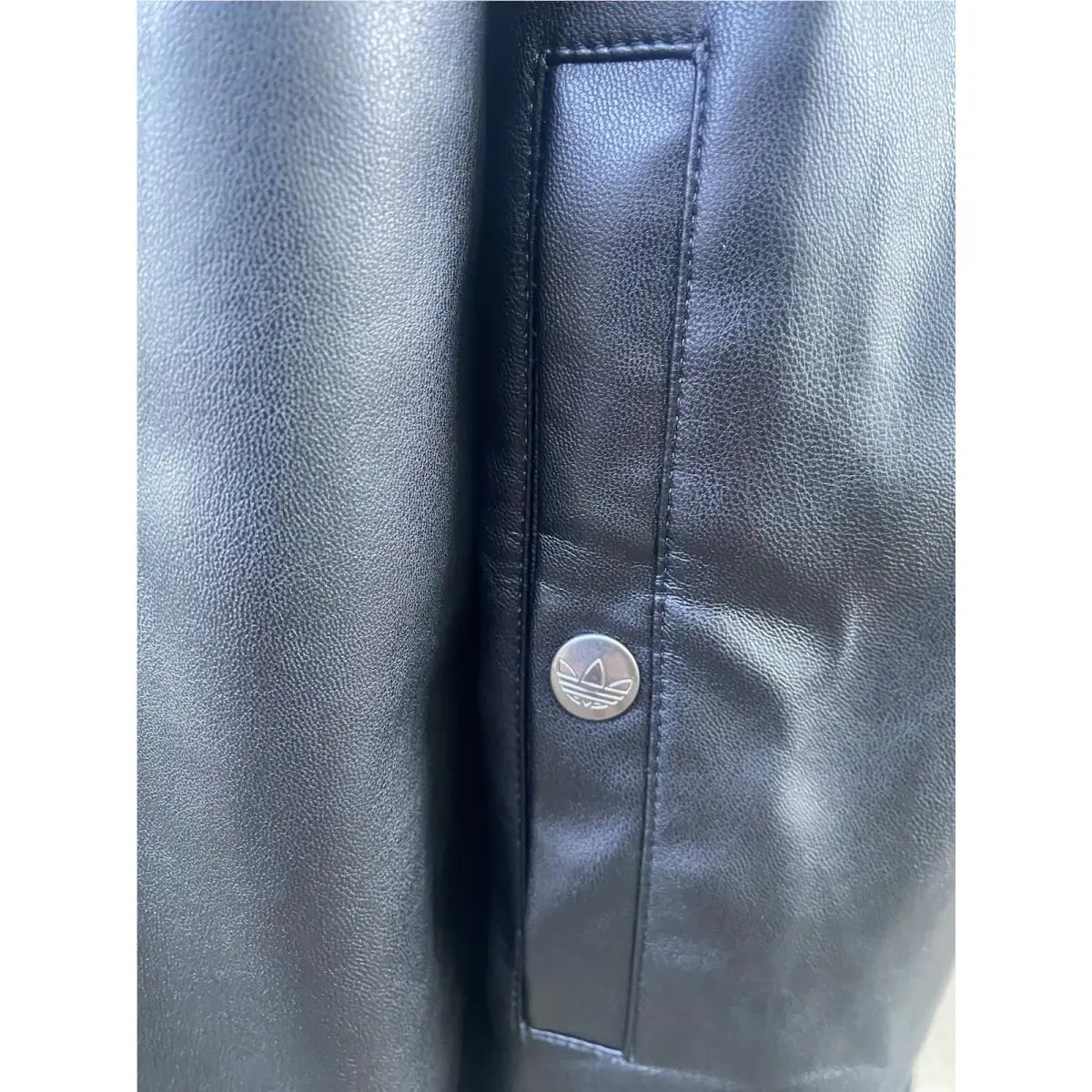 Adidas clothing - adidas Premium Essential Faux Leather Bomber Jacket - KD2943 - Black 1