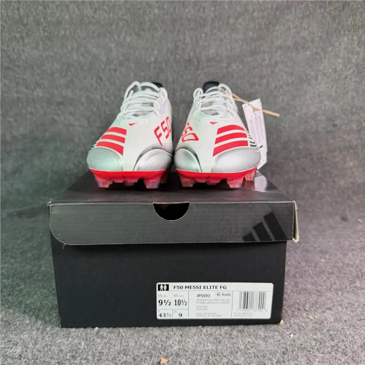 Adidas shoes - adidas F50 Messi Elite FG JP5593 FTWWHT/LTCRD/SILVMT - White 3