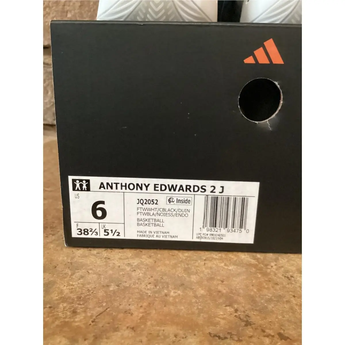 Adidas shoes - Anthony Edwards 2 J - Anthony Edwards - White 6