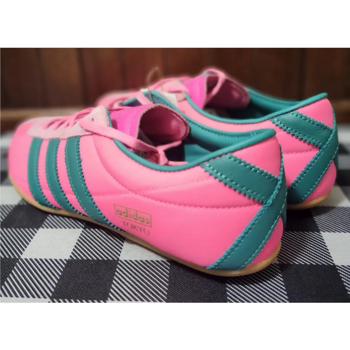 Adidas shoes - ADIDAS TOKYO - TOKYO - PINK WITH GREEN STRIPES 5