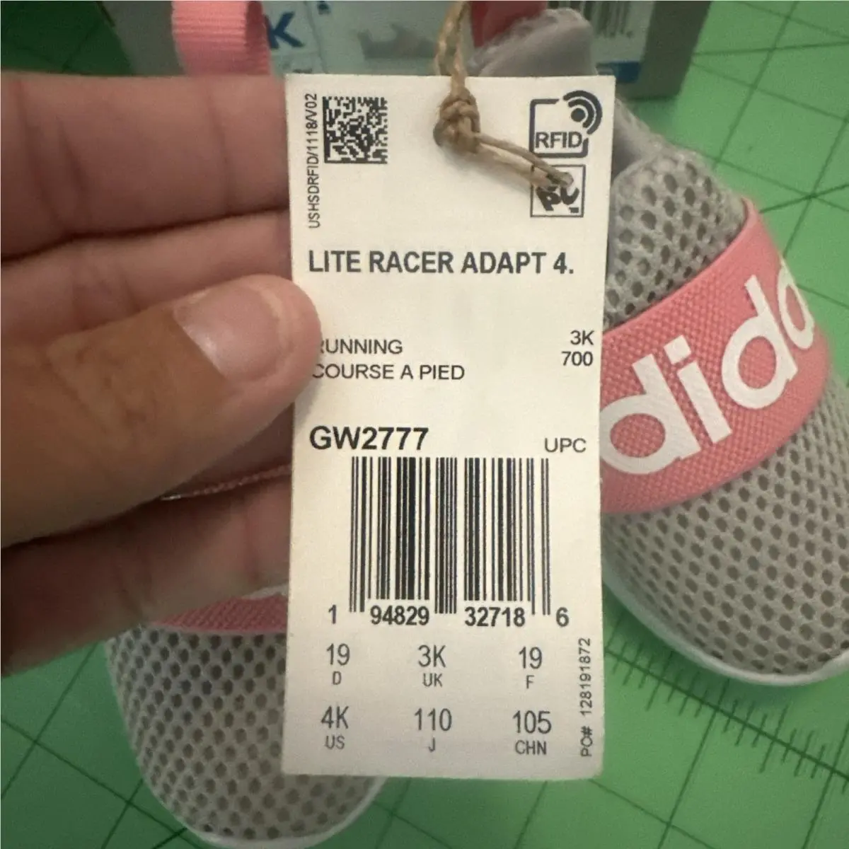 Adidas shoes - GW2777 - GW2777 - Grey/Super Pop (UPC: 194829327186) 4