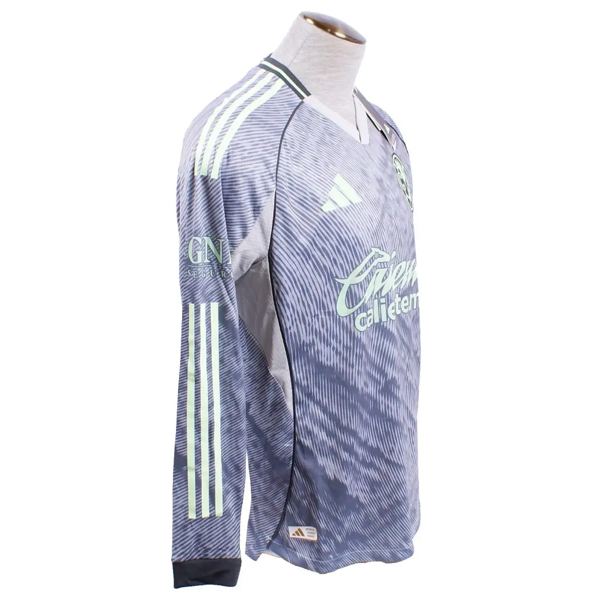 Adidas clothing - Club America 25/26 Third Authentic Long Sleeve Jersey - Gray (UPC: 197617628519) 4