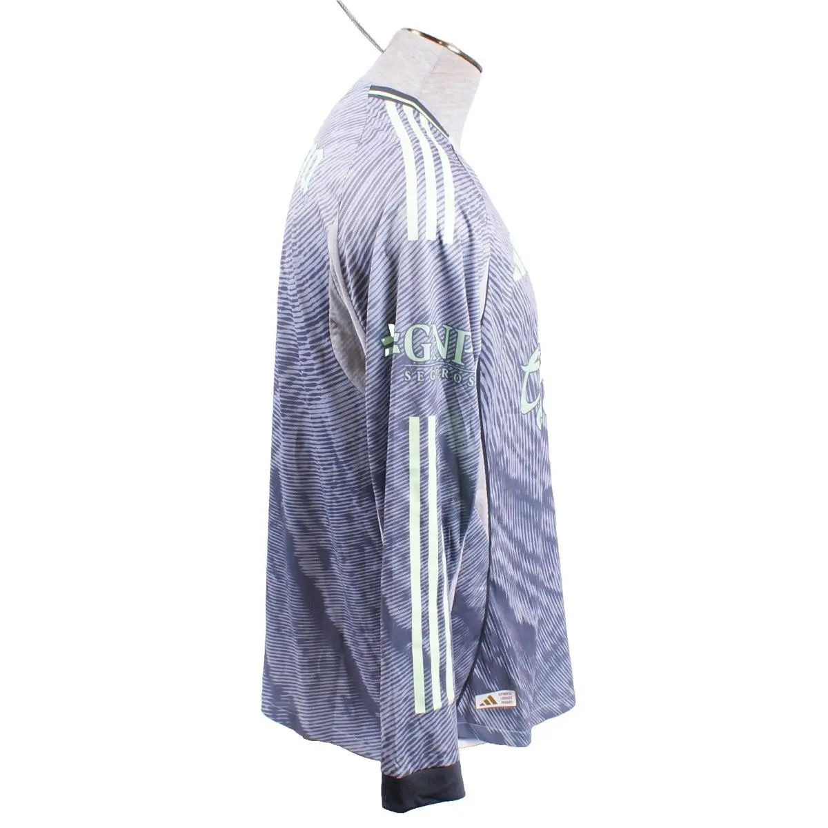 Adidas clothing - Club America 25/26 Third Authentic Long Sleeve Jersey - Gray (UPC: 197617628519) 5