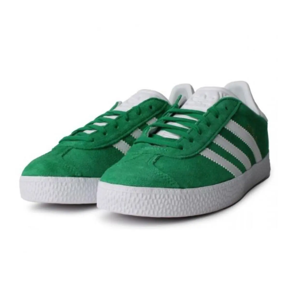 Size 6.5Y- Big Kid`s Adidas Gazelle J Green/white