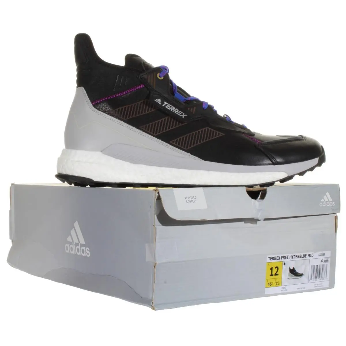 Adidas shoes - Adidas Terrex Free Hyperblue Mid - G55460 - Black, Grey, White (UPC: 191985082683) 1