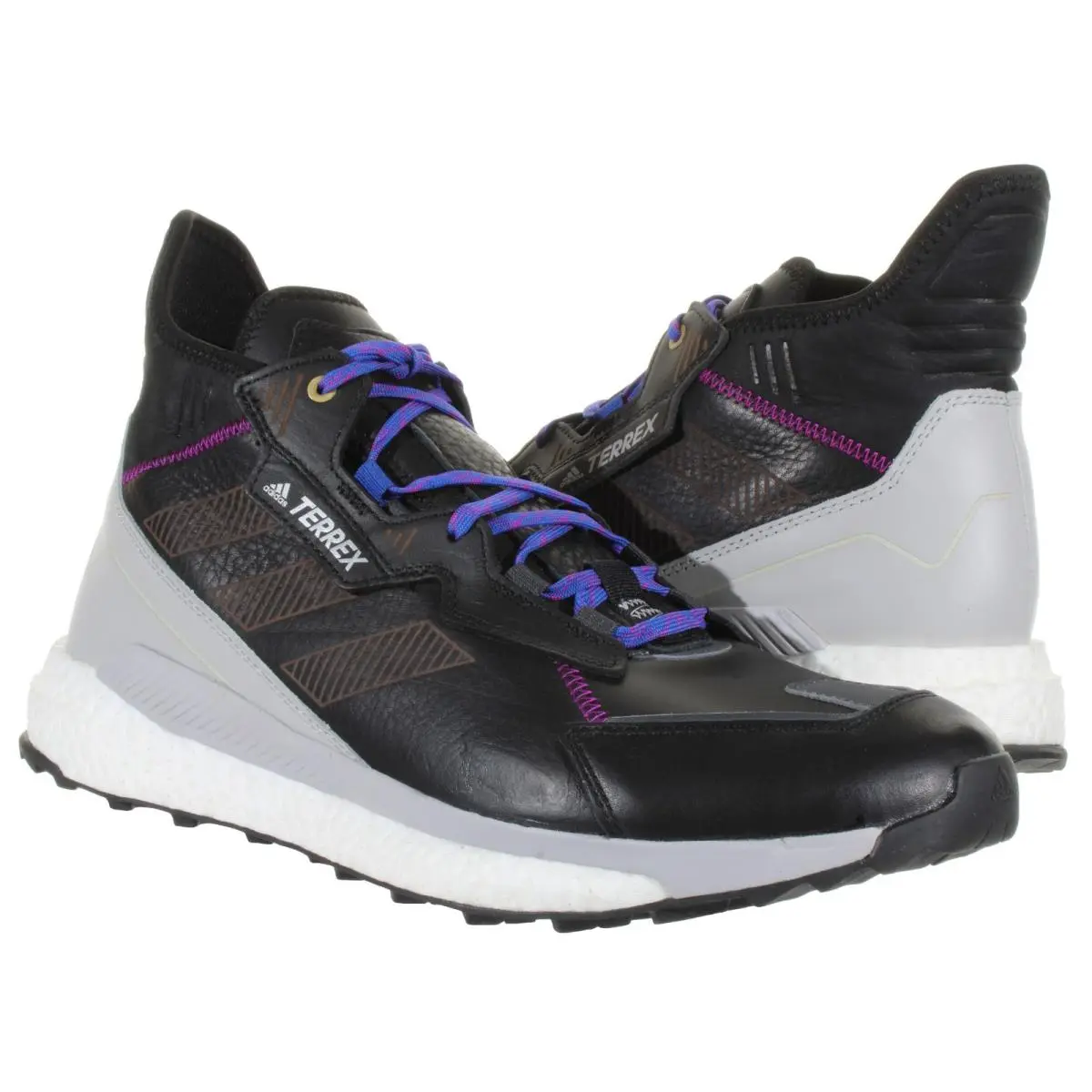 Adidas shoes - Adidas Terrex Free Hyperblue Mid - G55460 - Black, Grey, White (UPC: 191985082683) 4
